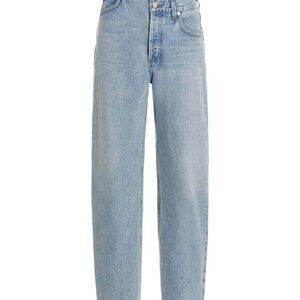Agolde Light Blue High-Rise Cut-Out Women's Jeans
